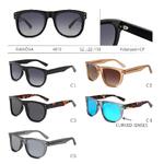 Polarized plastic sunglasses with curved lenses Rianova R4010
