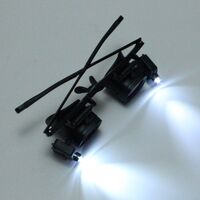 Очки-лупа с подсветкой для работы с мелкими деталями, со сменными насадками 2925S3, увеличение: 2X, 4X, 6X, 10X, 18X, 25X