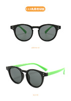 Polarized silicone sunglasses with UV400 protection for kids T11016