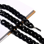 Black acrylic glasses chain GB108