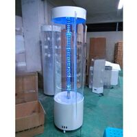 Acrylic floor rotating display stand for glasses, frames, cases and accessories 180040, size 176 * 40 cm