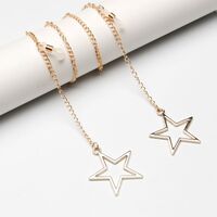 Metal non-slip chain, with star pendant, for glasses and masks GL1890