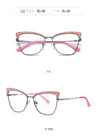 Оправа металлическая с линзами блю-блокерами 3035