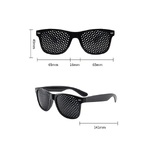 黑框多孔镜 Pinhole sunglasses - fully molded frame with lenses
