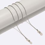 Silver-colored metal non-slip chain, for glasses and masks GL1560