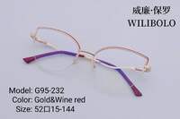 Nylor metal ultrathin frames Wilibolo, with spring hinges G95-232