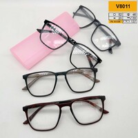 Ready-made plastic frame glasses Vizzini V8011, lens white, diopters from -4.00 to +4.00 (stap 0.25 +and-)
