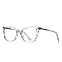 literary and artistic women's optical plastic frames for glasses TR90+CA material (flex hinges) FOCUS FCS2108