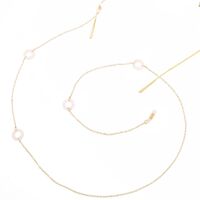 Metal non-slip chain, with round shell, for glasses and masks GL165