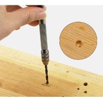 Дрель ручная спиральная с набором спиральных сверл 10 штук