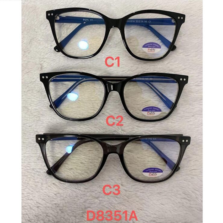 Очки для работы за компьютером с защитой от синего света, с упаковкой и чехлом Defile D8351A