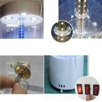 Acrylic floor rotating display stand for glasses, frames, cases and accessories 180040, size 176 * 40 cm