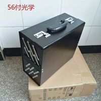 Передвижной бокс (ящик, чемодан, кейс, кофр, органайзер, витрина) на колёсах для оправ и очков на 56 мест JS-C190518