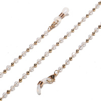 Glasses chain with stars set of two-piece golden and silver GL1323