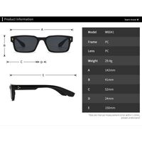 Plastic square sunglasses Elit 6041-EL