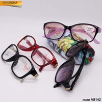 Plastic frame glasses VIZZINI V8142 have high diopters to -8,00