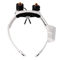 Binocular magnifier with backlight, magnifying glass with head mount 32521SX-XX, magnification: 3X, 4X, 5X, 6X, 7X, 10X ... 21X