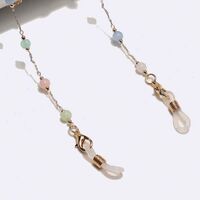 Metal non-slip chain, with cats eye stone, for glasses and masks GL1886