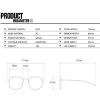 Metal glasses with blue light protection for women 606-6277-31301-PN