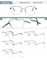 Оправа металлическая полуободковая женская с флексом YM11028-DA