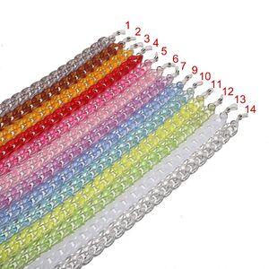 Полупрозрачная акриловая цепочка для очков, разные цвета GB074