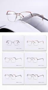 Оправа металлическая полуободковая женская с флексом YM11006-DA