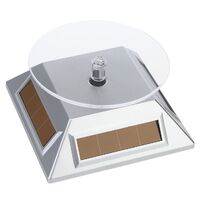 Tabletop glasses stand - solar powered revolving display 003白
