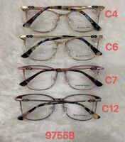 Metal frame for glasses with spring hinges 9755B
