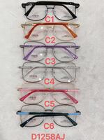Metal frames for glasses with flex hinges Defile D1258AJ