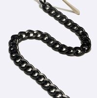 Black-colored metal non-slip chain, thick aluminum, for glasses and masks GL1696