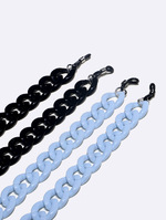 Set of two acrylic black and color glasses chain GM141