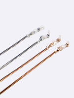 Золотая цепочка для очков с жемчугом в полых звездах GA007