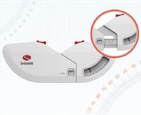Frame face angle measuring ruler
