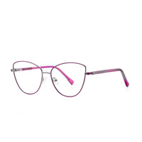 Fashion with insert two-tone dot paint   frame metal blue blocker for glasses MORE 3067