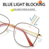 Metal Blue Ray Cut protection frame + magnet sunshade clip-on 7004-GT