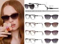 Оправа для очков пластиковая TR90+CP с защитой от синего света, с флексом + поляризационная солнцезащитная насадка (клипон) Leke LK8847