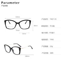 TR90 plastic frame or glasses with blue light protection, with spring hinges FA87170