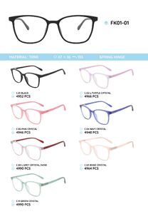 TR90 plastic eyeglasses frame FK01-01
