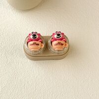 Mini soft contact lens kit retractable W-CT11玫红熊