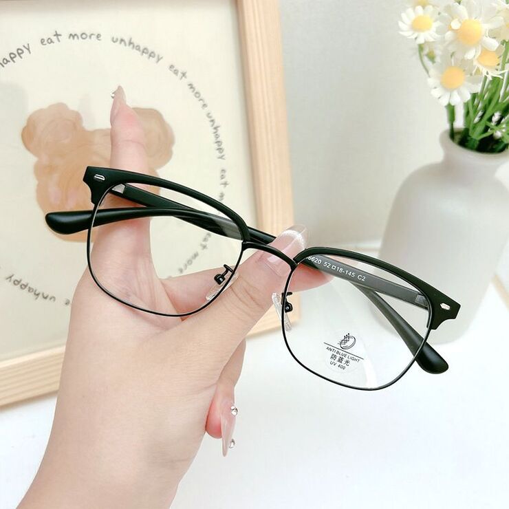 Combined frame (metal + TR90) with Blue Ray Cut protection lenses MAMO H6620