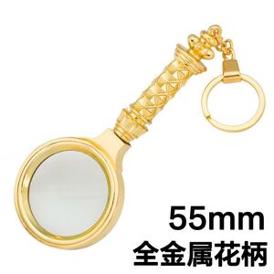 Magnifier, magnifying glass with handle 金-花55-XX, diameter: 40 mm, magnification: 10X