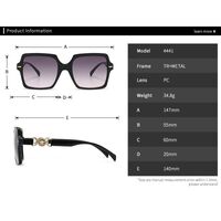 Plastic + metal square sunglasses Elit 4441-EL
