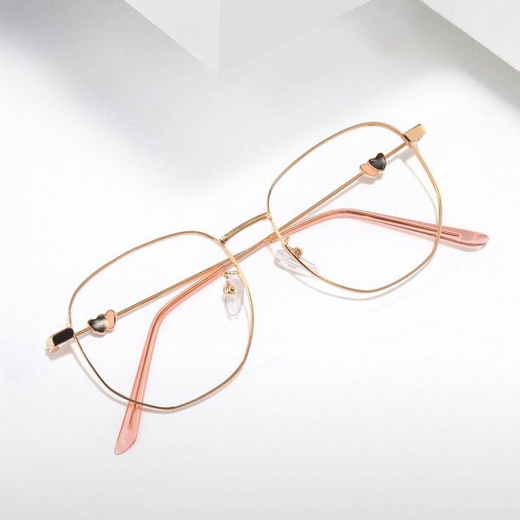 Очки металлические с защитой от синего света 9803-2-GT