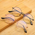 Metal glasses with blue light and UV protection 9638-GT