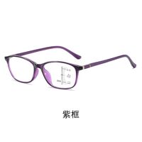 Plastic TR90 glasses for reading multifocal with Blue Ray Cut, diopters from +1.00 to +4.00, RMC=62-64, KY2820-3多焦点