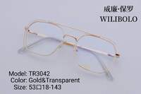 Metal + TR90 ultrathin women's frames with spring hinges Wilibolo TR3042