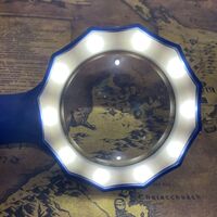 Magnifier with universal backlight, magnifying glass with handle 600556ML-XX-1, diameter: 50 mm, magnification: 7X