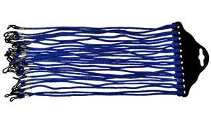 Braided string eyeglasses holder (blue), 60 cm (price for a pack - 12 pieces)