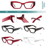 Plastic frames for glasses, thick acetate Big City H2856