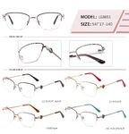 Оправа металлическая полуободковая с флексом LE8851-DA